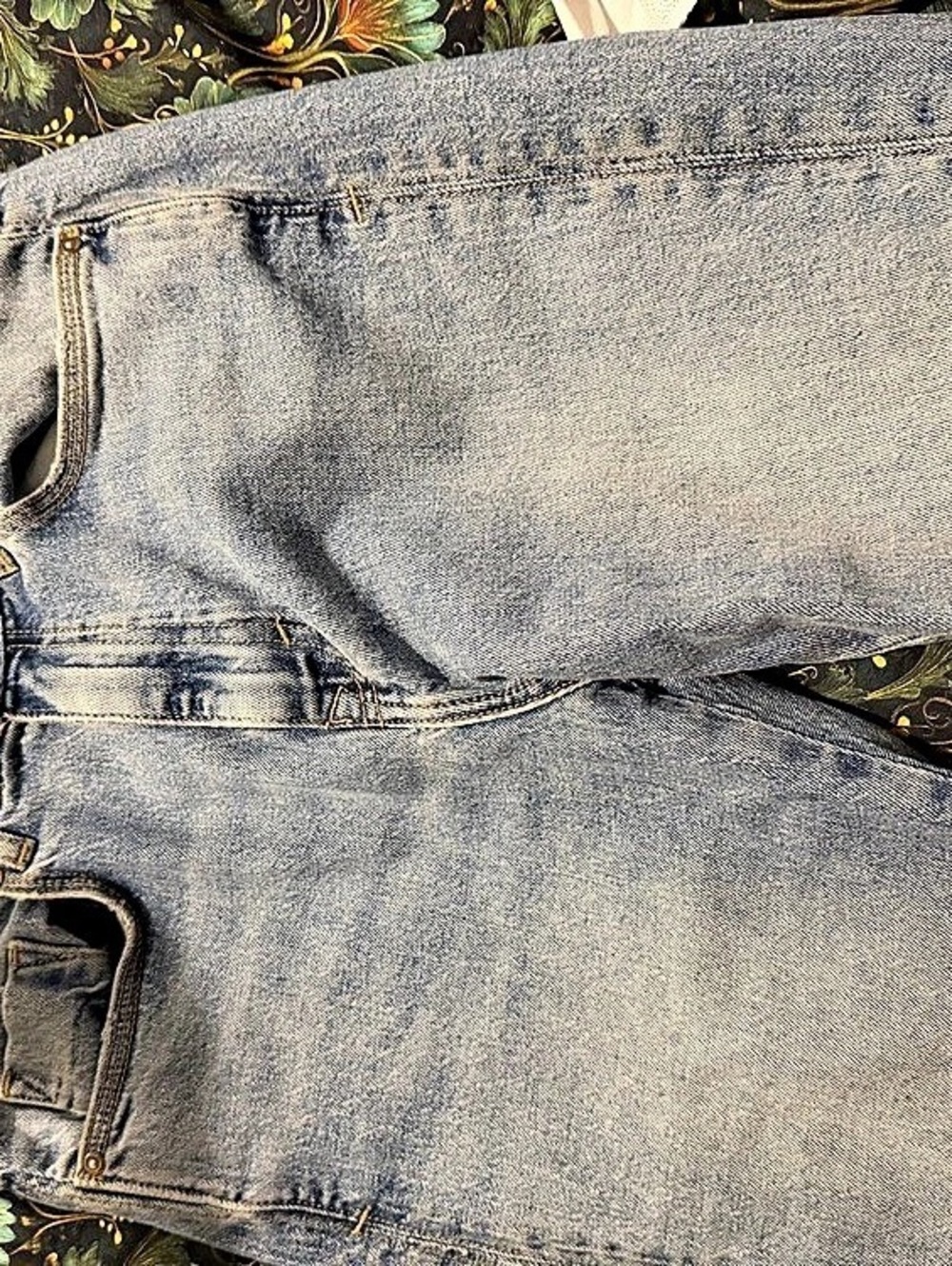 Zara Straight Leg Jeans in Blue EU 38